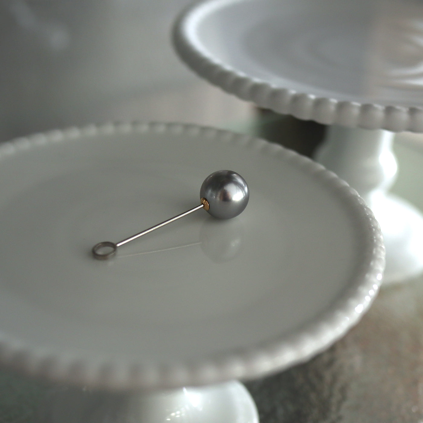 【BASE PARTS】Pt900 Long Stick Charm