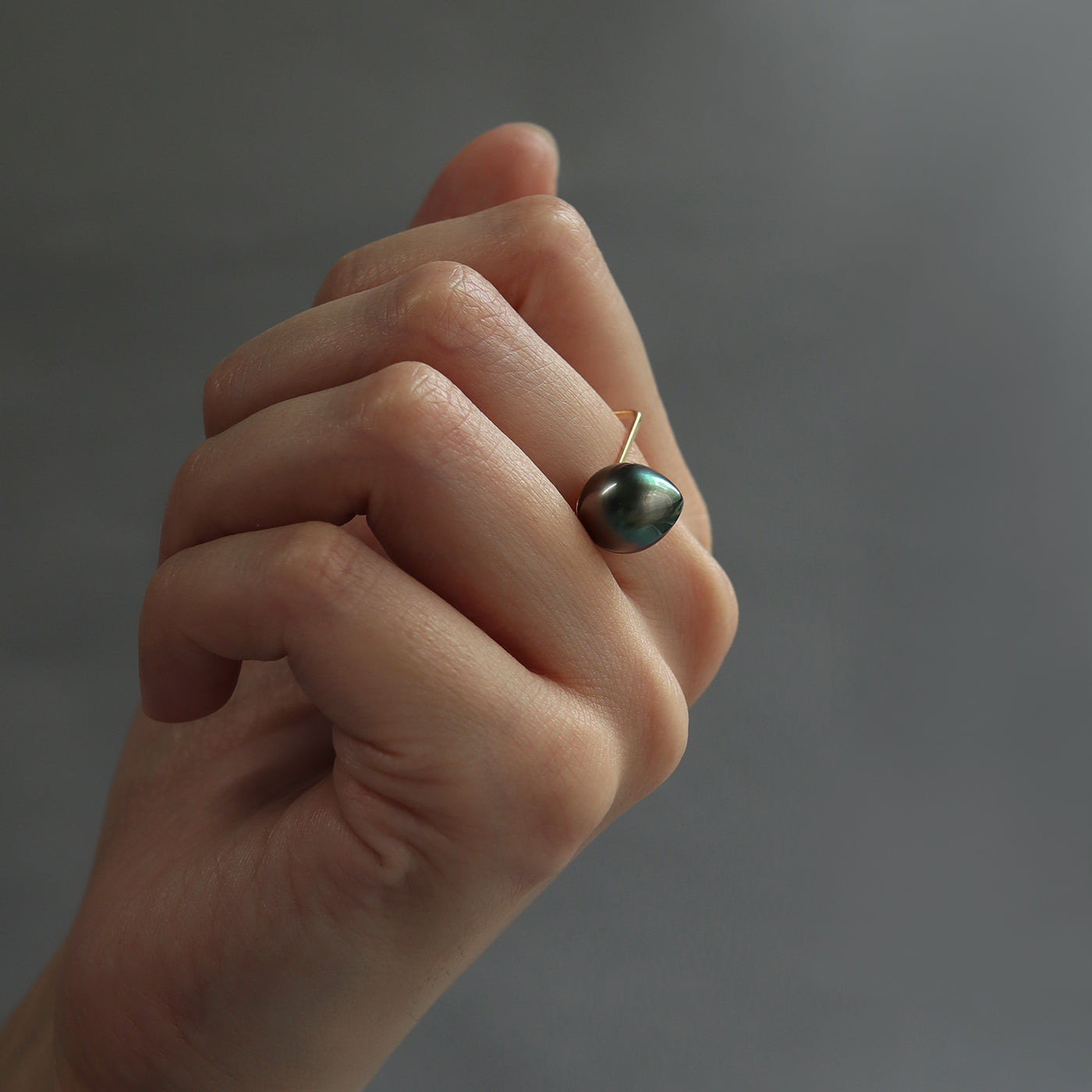 【BASE PARTS】18K YG Fill Gap Ring