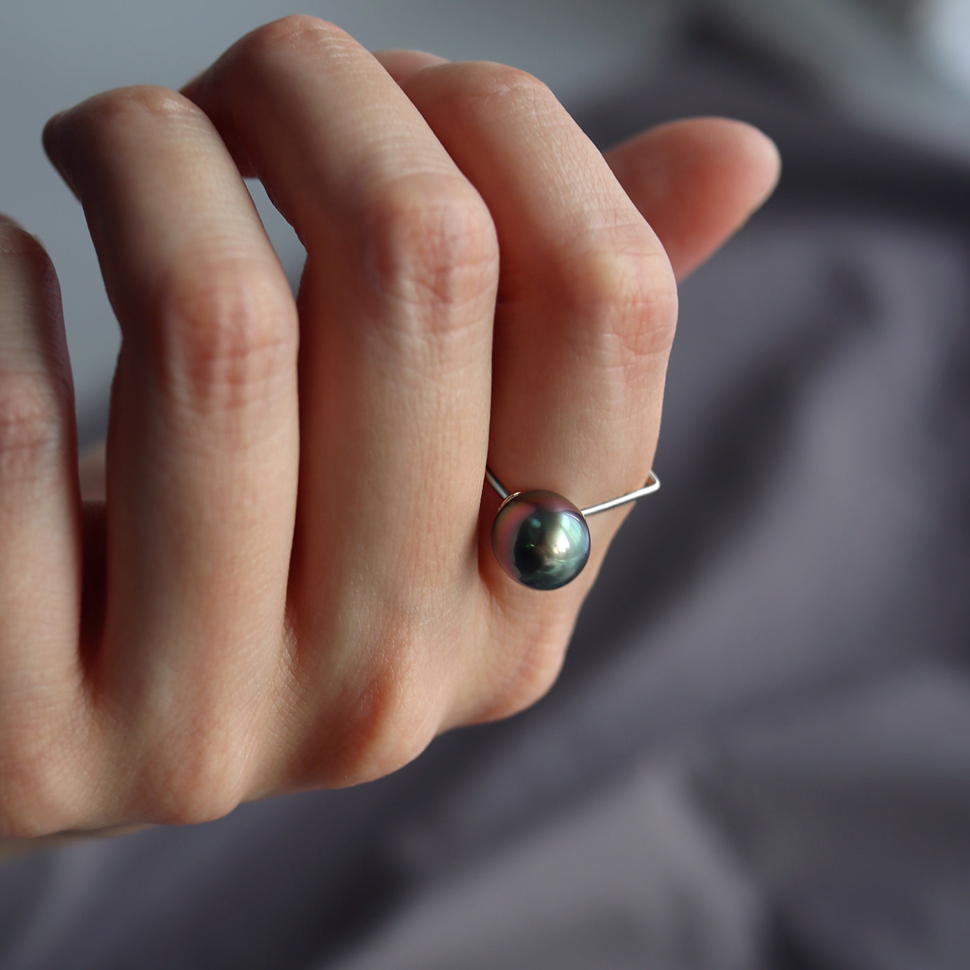 【BASE PARTS】18K YG Fill Gap Ring