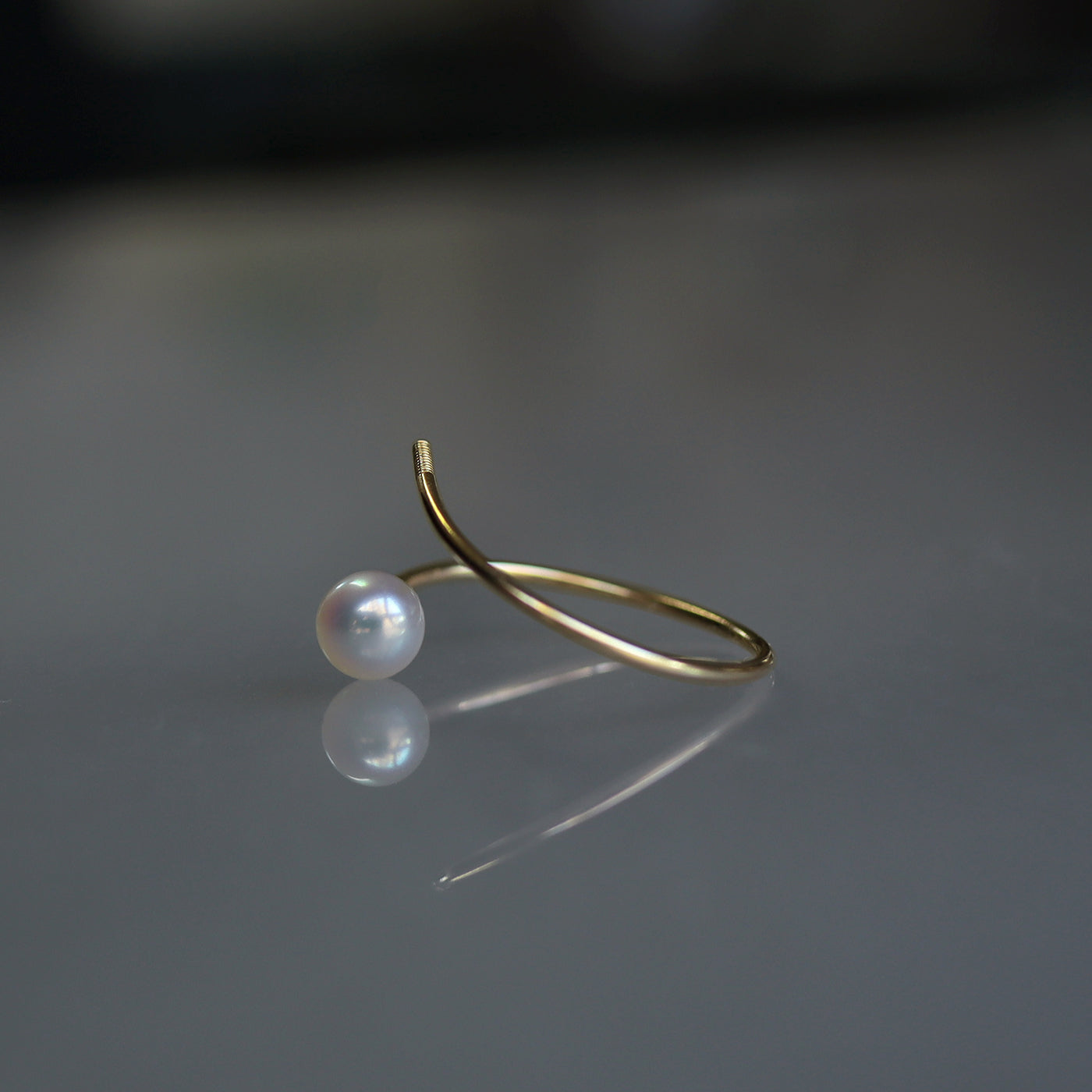 【BASE PARTS】K18YG Open Ring