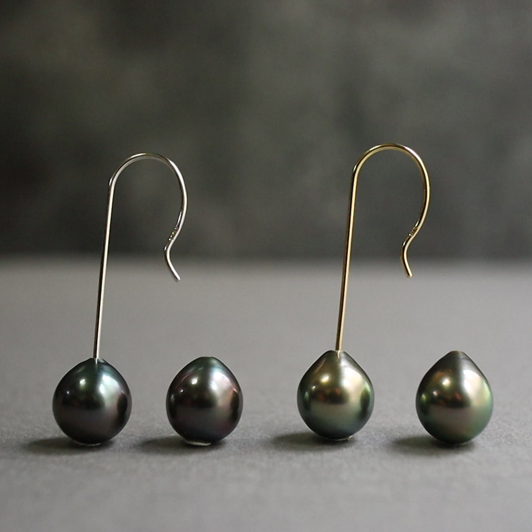 Eighth Note Earrings - Drop Tahitian