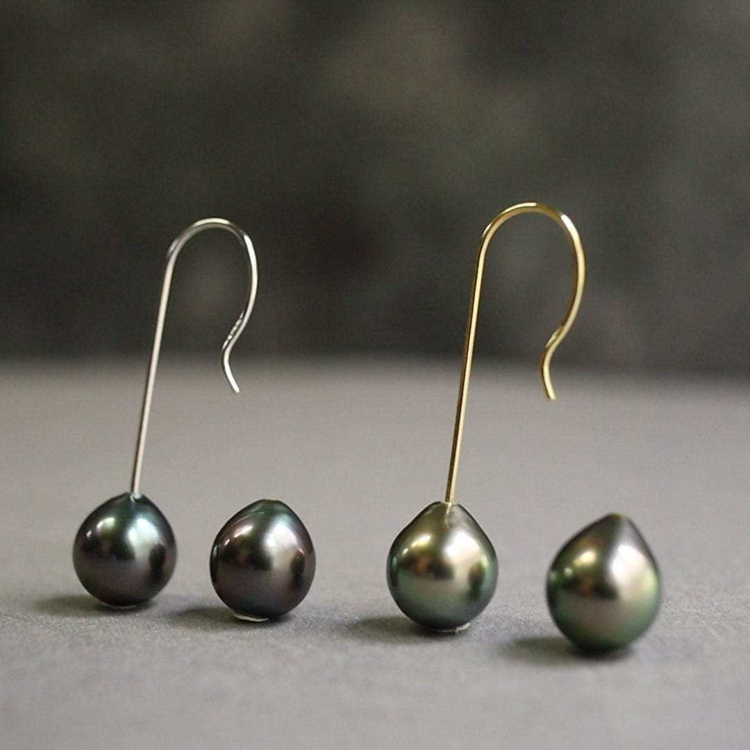 Eighth Note Earrings - Drop Tahitian