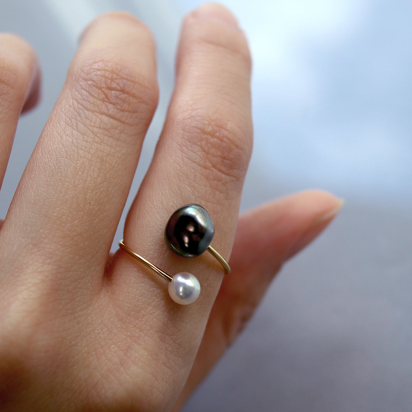 【BASE PARTS】18K YG Open Ring