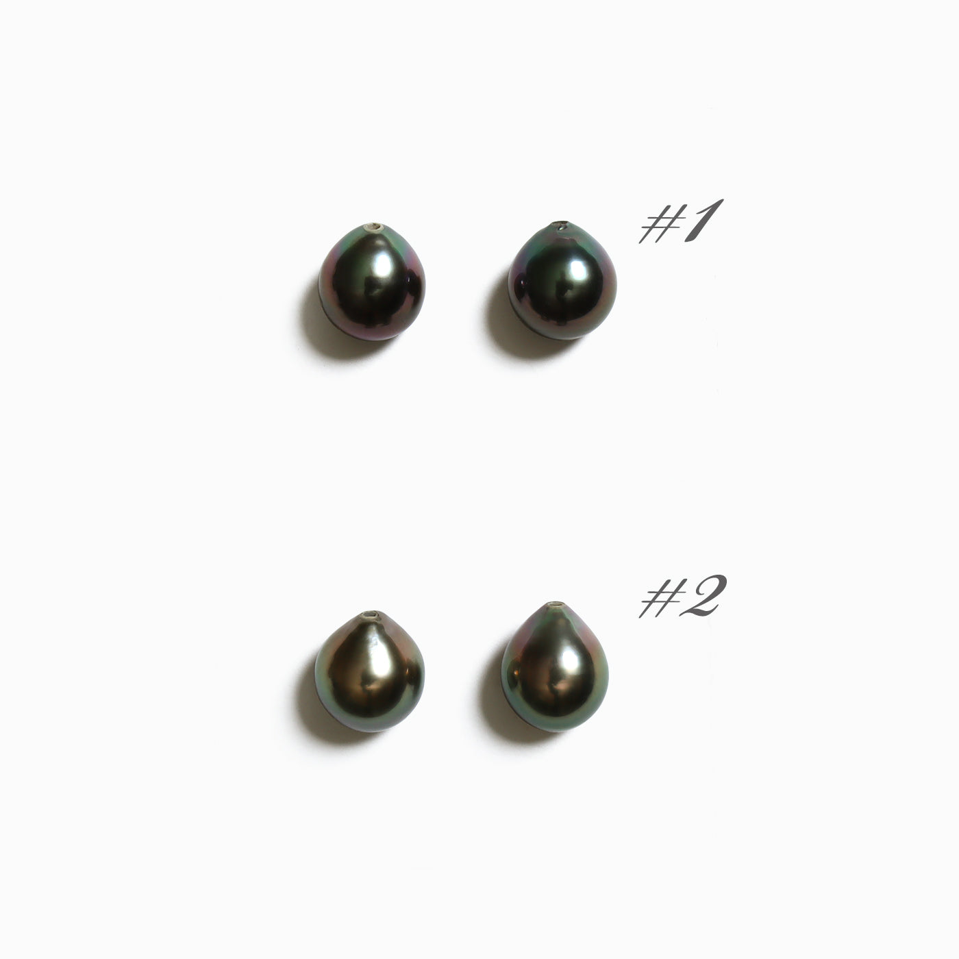 Eighth Note Earrings - Drop Tahitian
