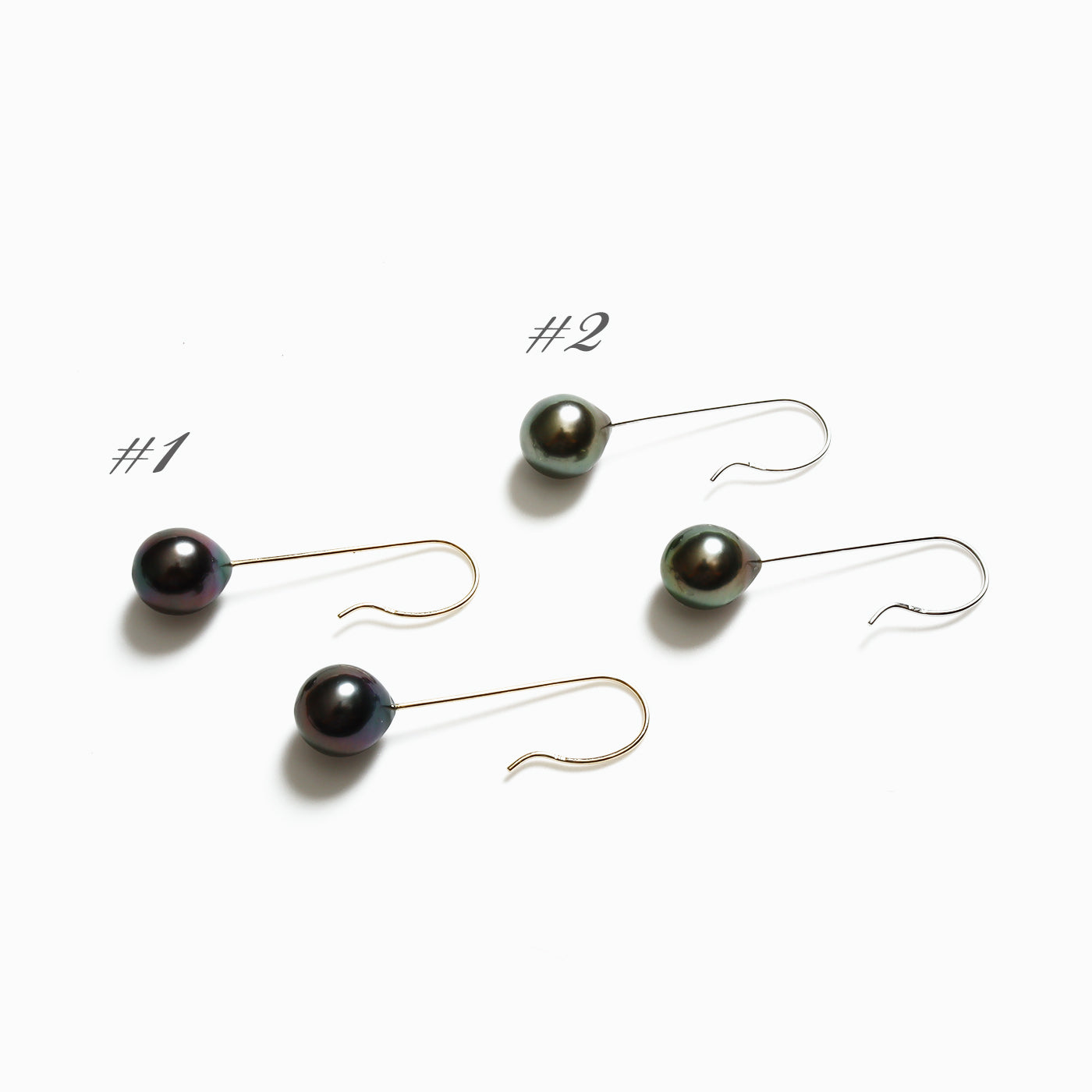 Eighth Note Earrings - Drop Tahitian