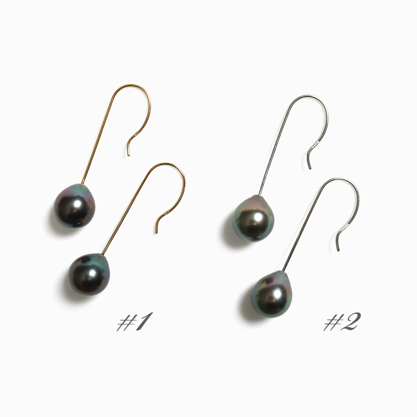Eighth Note Earrings - Drop Tahitian