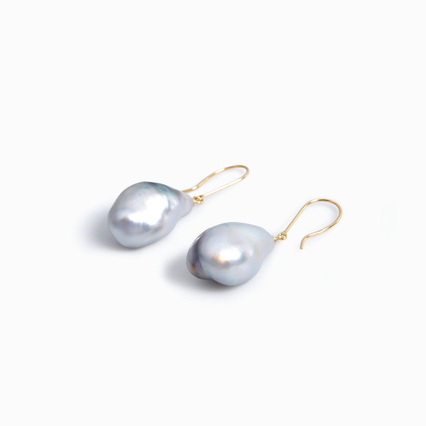 Tahitian Keshi Pearl Hanging Earrings