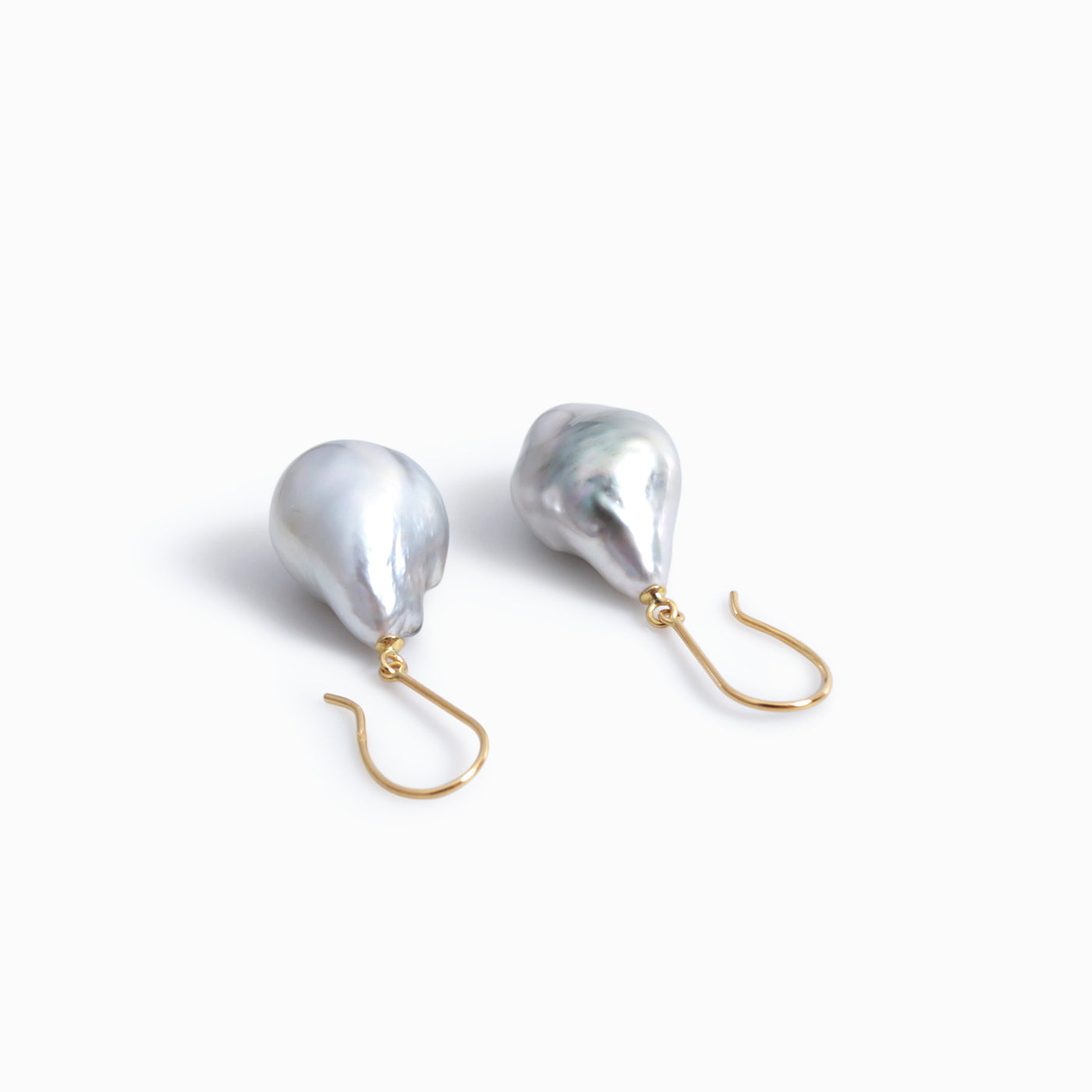 Tahitian Keshi Pearl Hanging Earrings