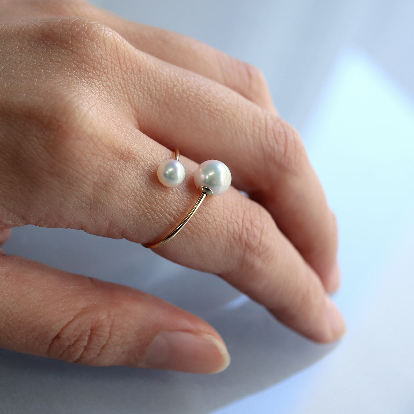 【BASE PARTS】18K YG Open Ring