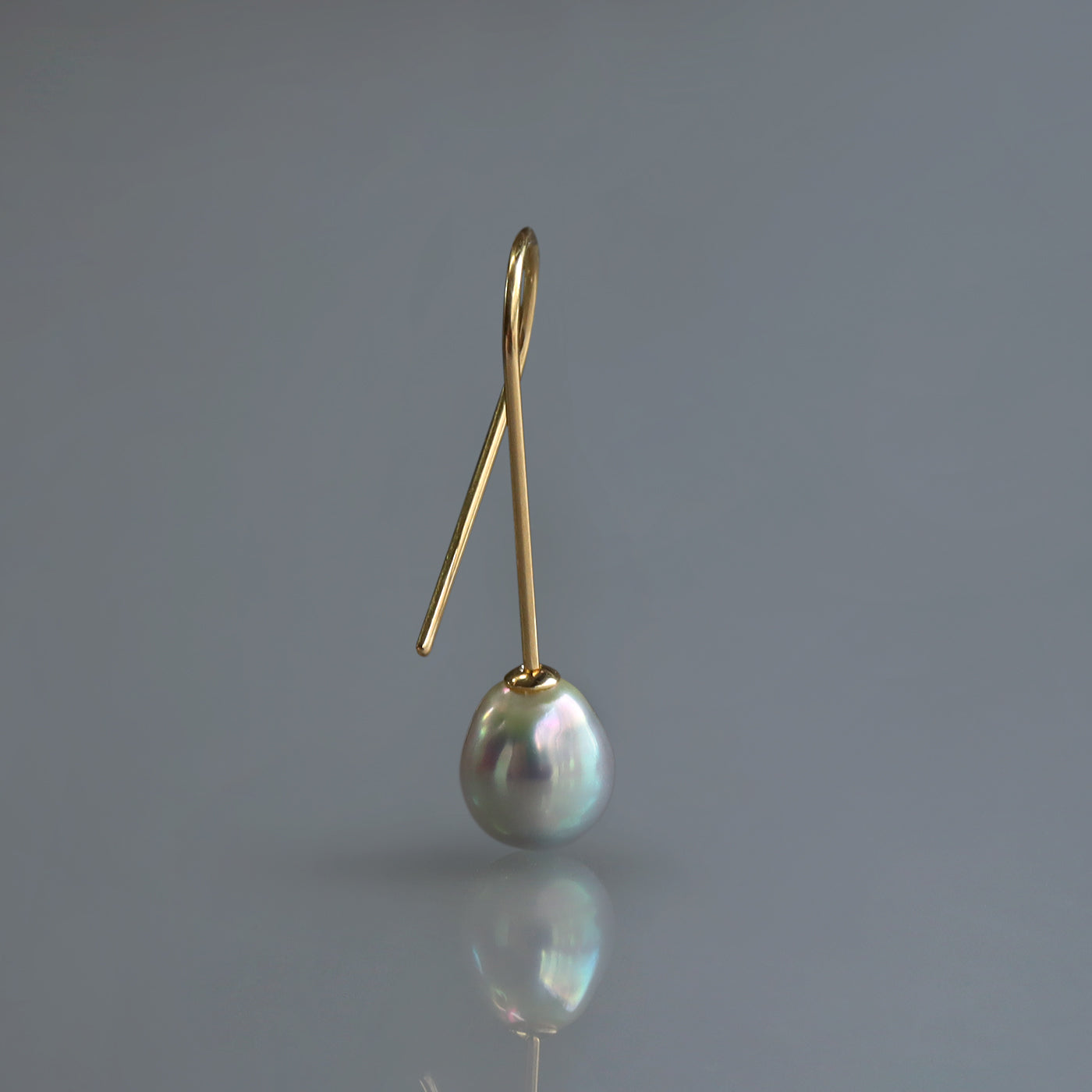 【BASE PARTS】K18YG Twist Hook Pierced Earring - For Left