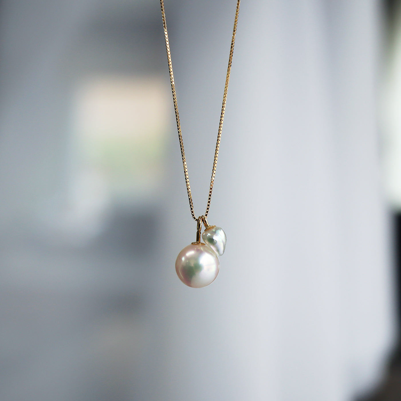 Tuplet Pearl Necklace - Akoya & Akoya Keshi