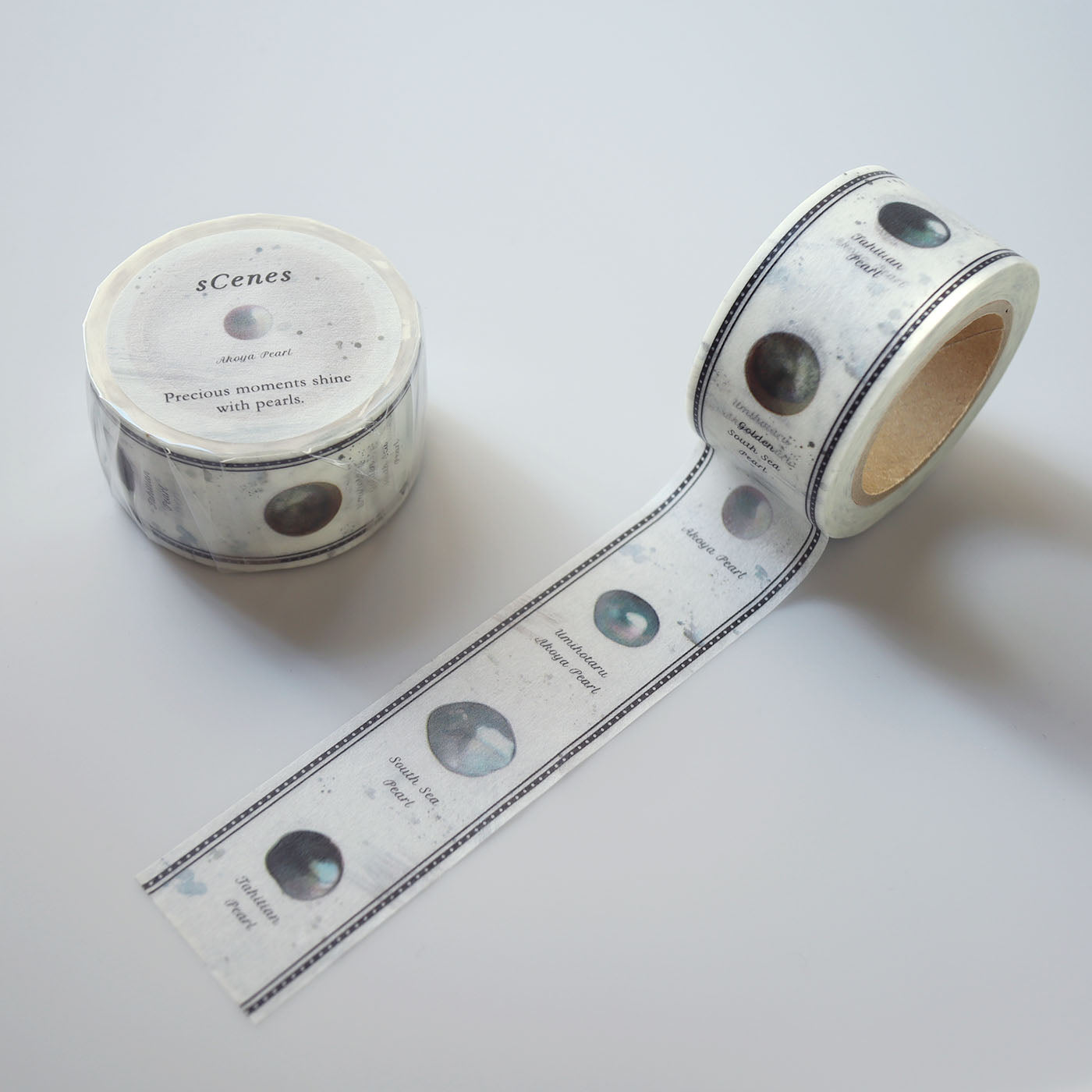 【COLLECTIBLE】Masking Tape "Types of pearls" 25mm