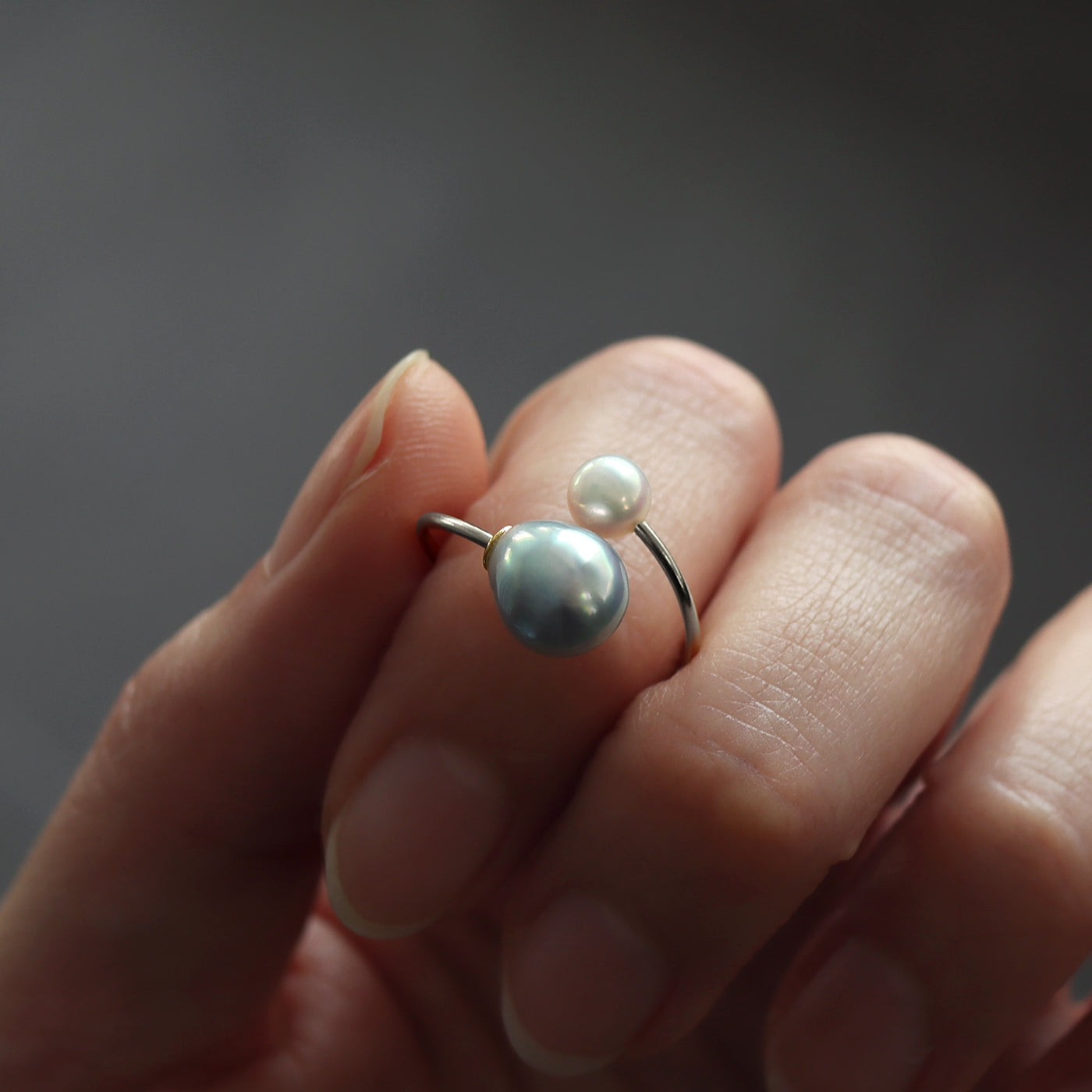 【BASE PARTS】18K YG Open Ring