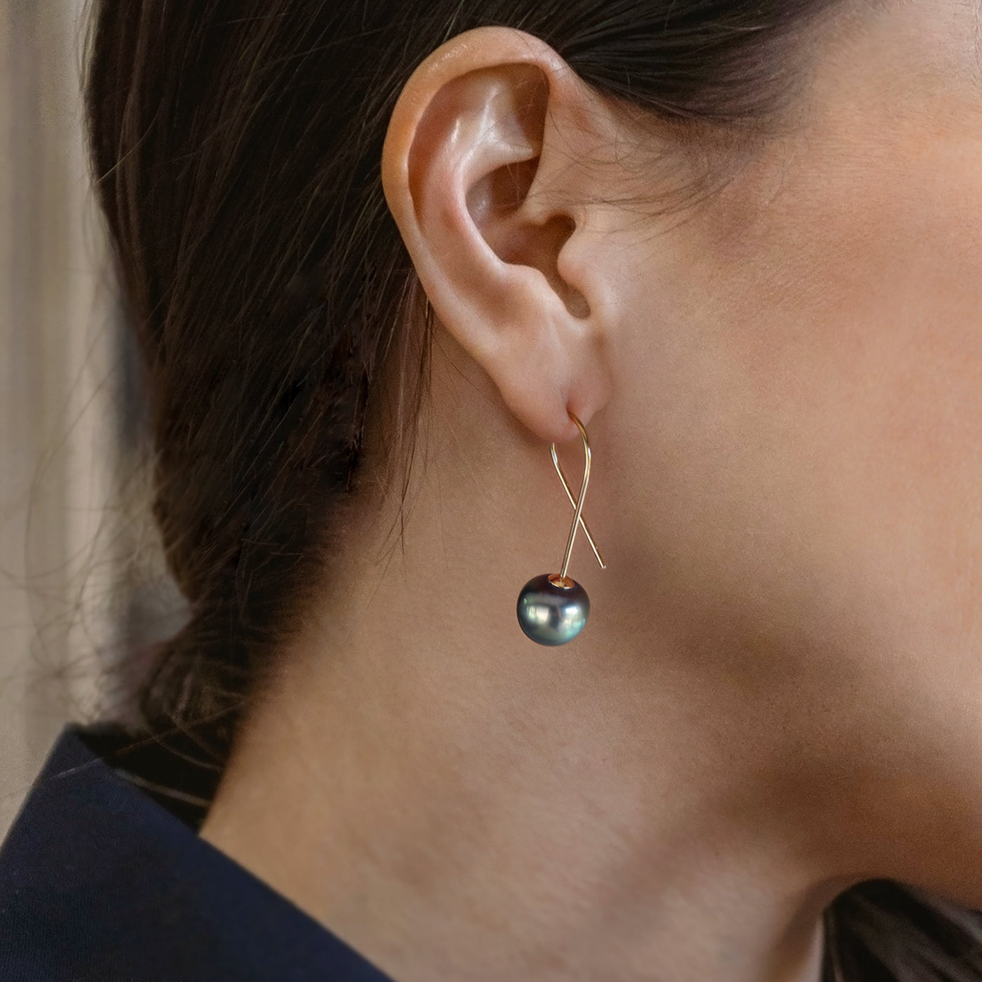 【BASE PARTS】K18YG Twist Hook Pierced Earring - For Right