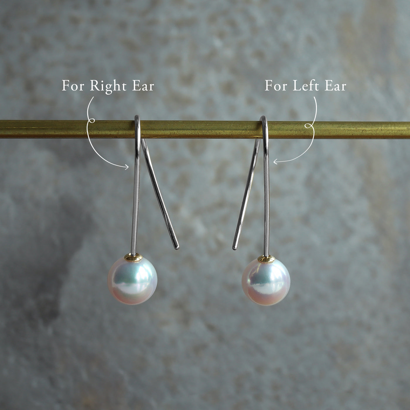 【BASE PARTS】18K YG C Hook Earring