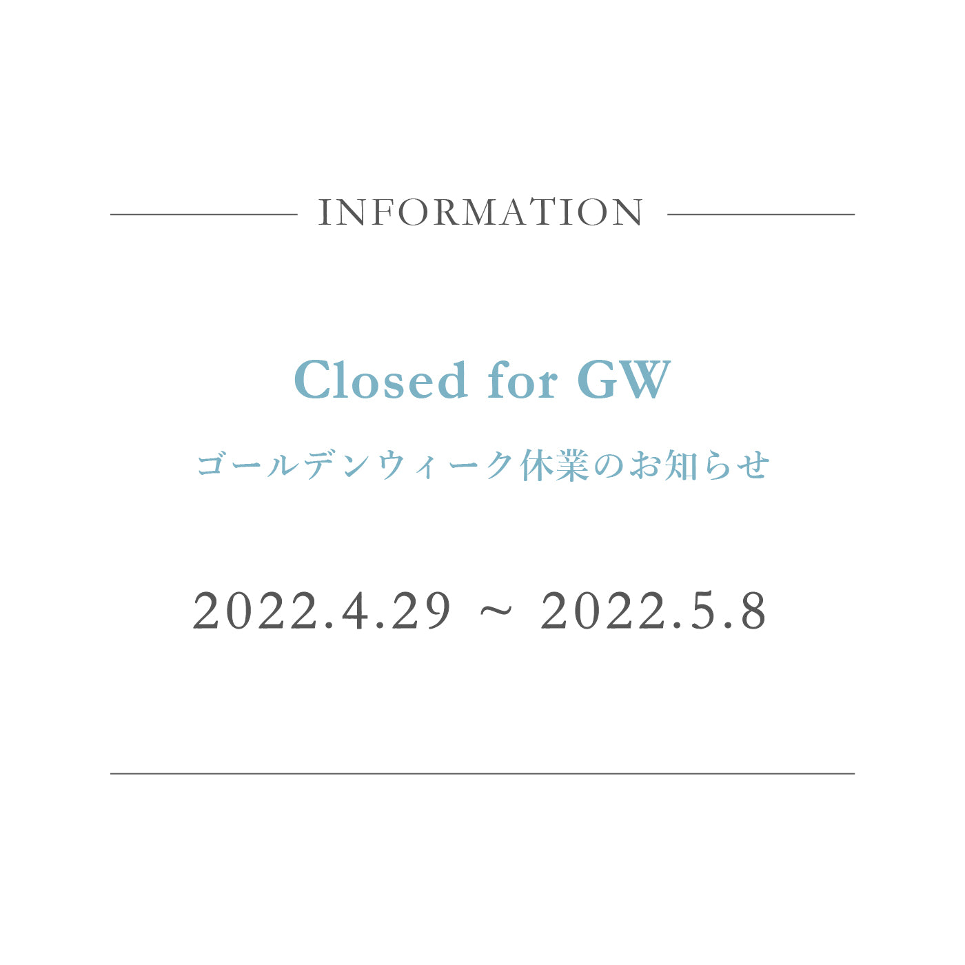 2022.4.28 | Golden Week