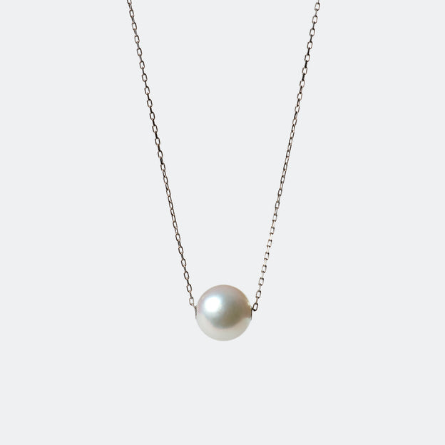 【ESSENTIALS】 7.0-7.5mm Single Akoya Pearl Necklace / PT
