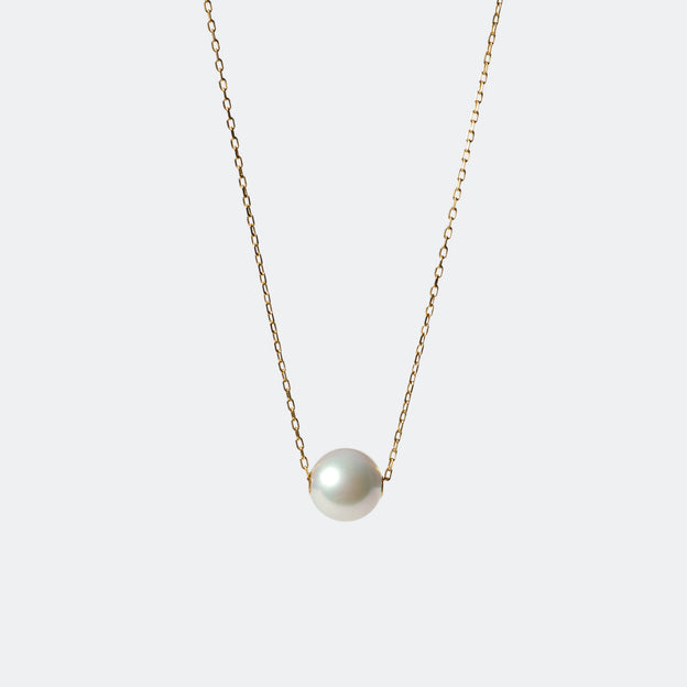 【ESSENTIALS】 6.0-6.5mm Single Akoya Pearl Necklace / K18