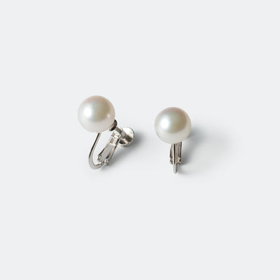 earring-70-75mm アコヤ パール 真珠 イヤリング ミニマル シンプル 正面