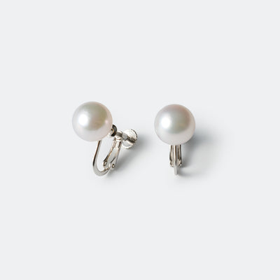 earring-80-85mm アコヤ パール 真珠 イヤリング ミニマル シンプル 正面