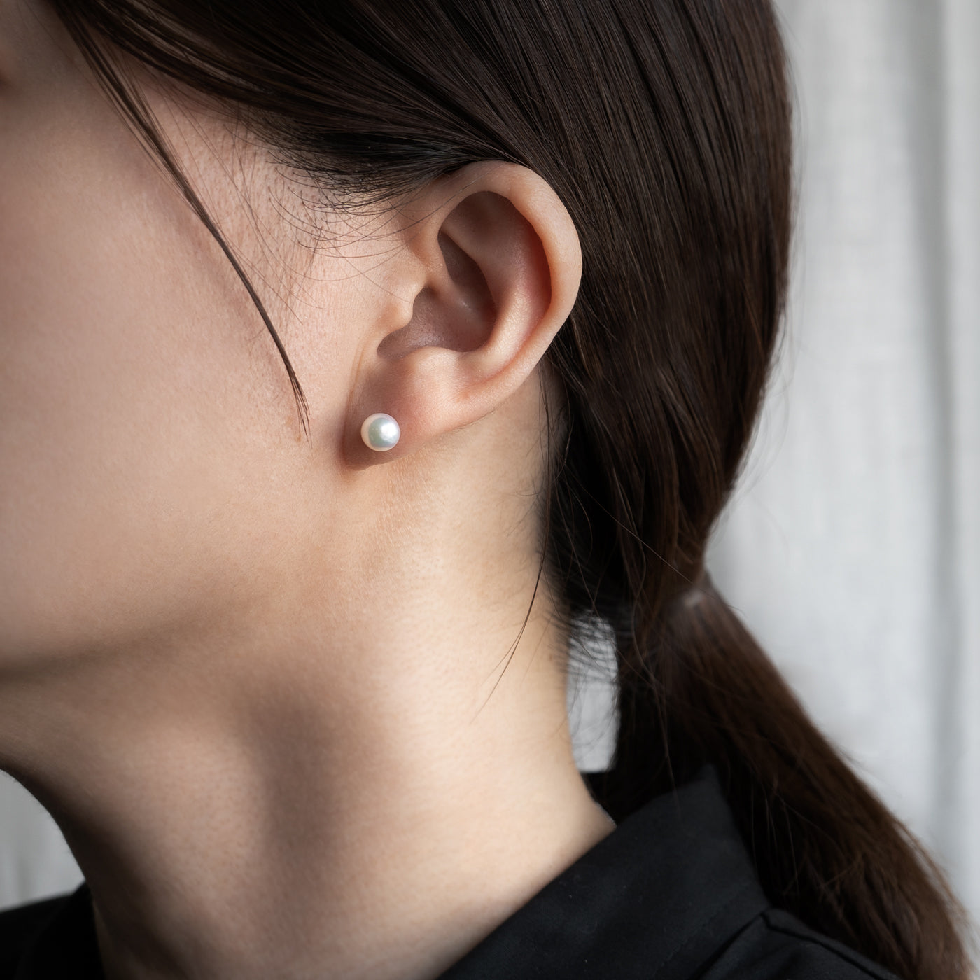 【ESSENTIALS】6.5-7.0mm Akoya Pearl Studs / Earrings / GN