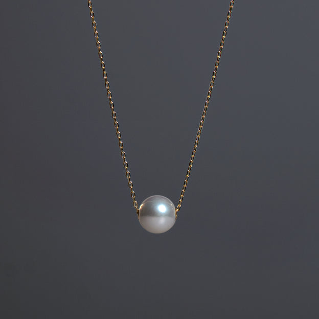 【ESSENTIALS】 6.0-6.5mm Single Akoya Pearl Necklace / K18