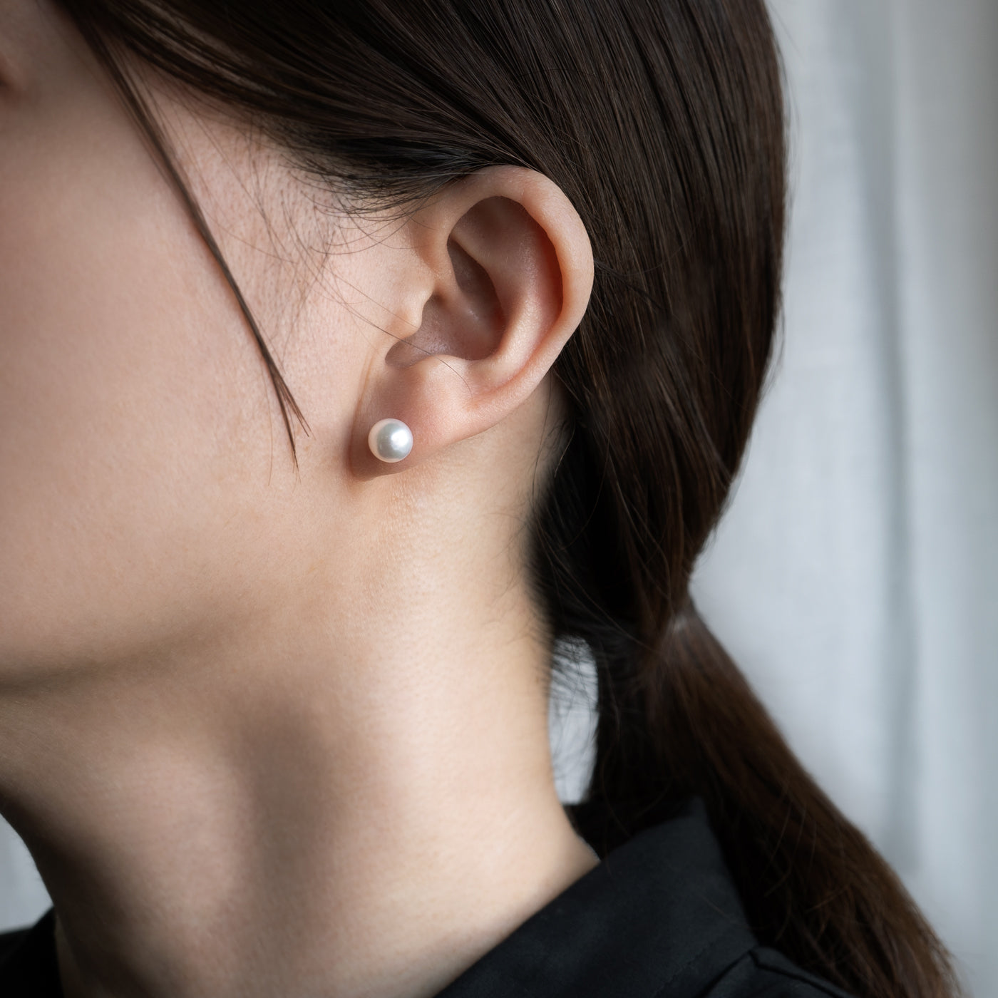 【ESSENTIALS】7.0-7.5mm Akoya Pearl Studs / Earrings / GN