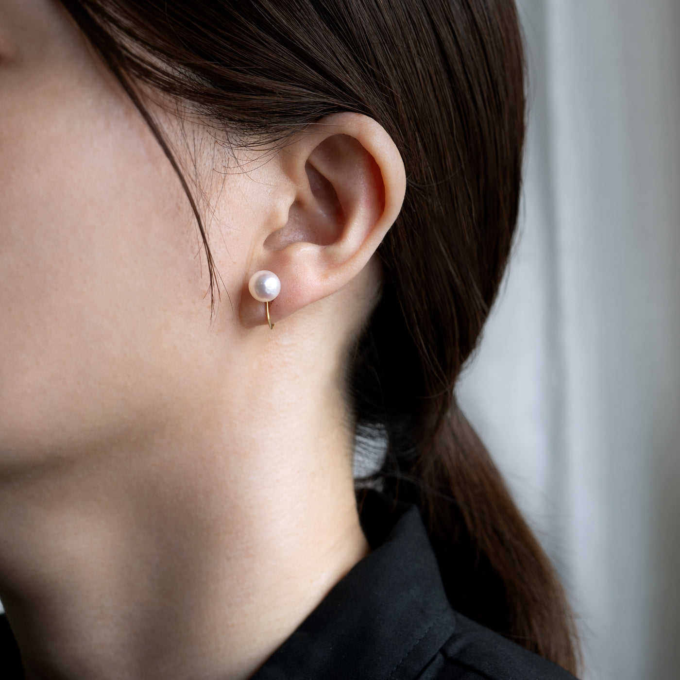 【ESSENTIALS】7.5-8.0mm Akoya Pearl Studs / Earrings / PK