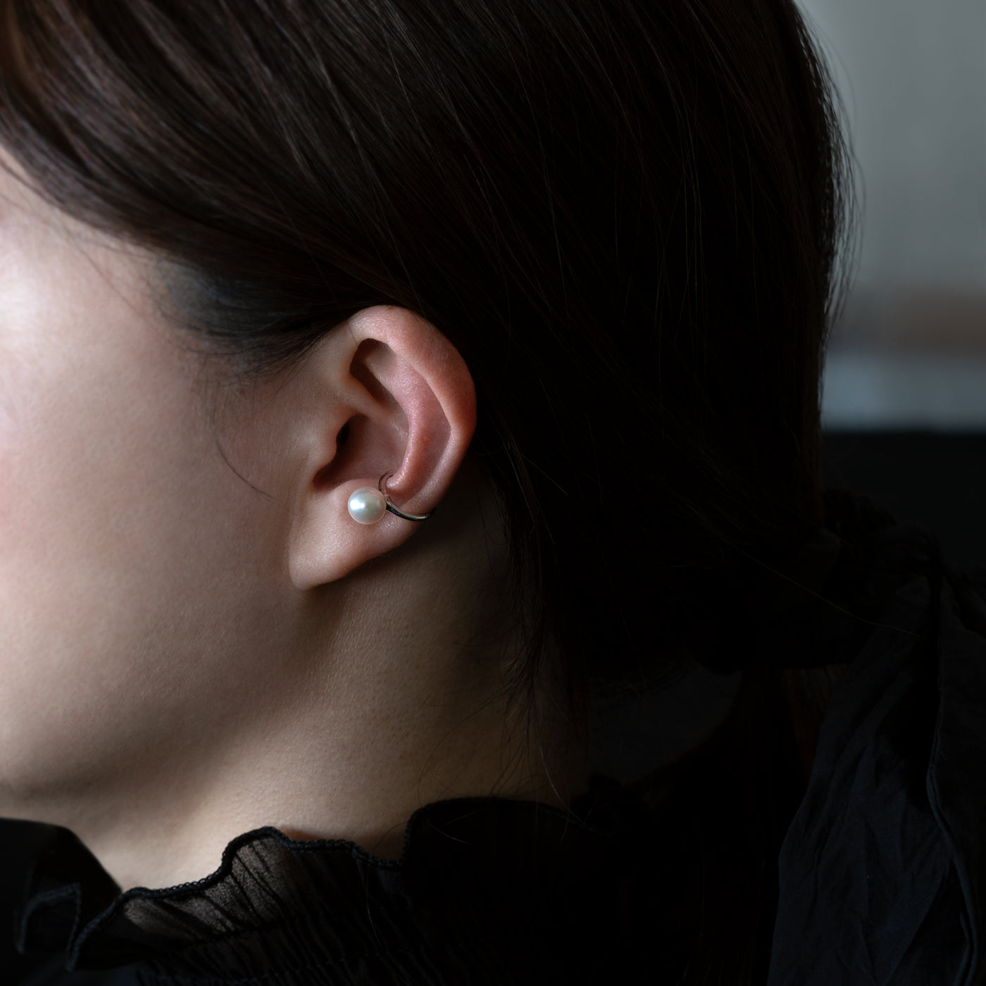 【ESSENTIALS】7.0-7.5mm Akoya Pearl  Ear Cuff / GN