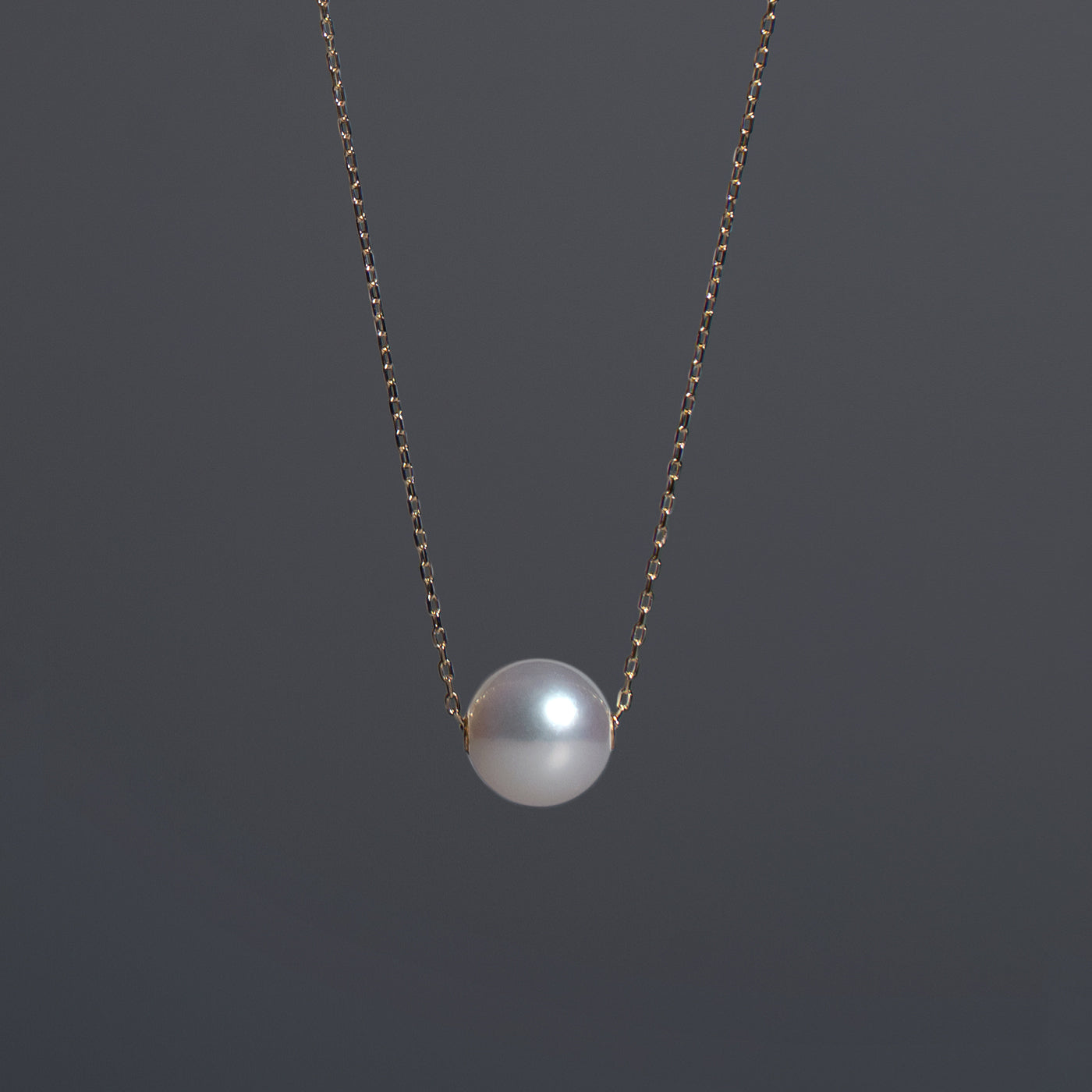 【ESSENTIALS】 7.0-7.5mm Single Akoya Pearl Necklace / K18