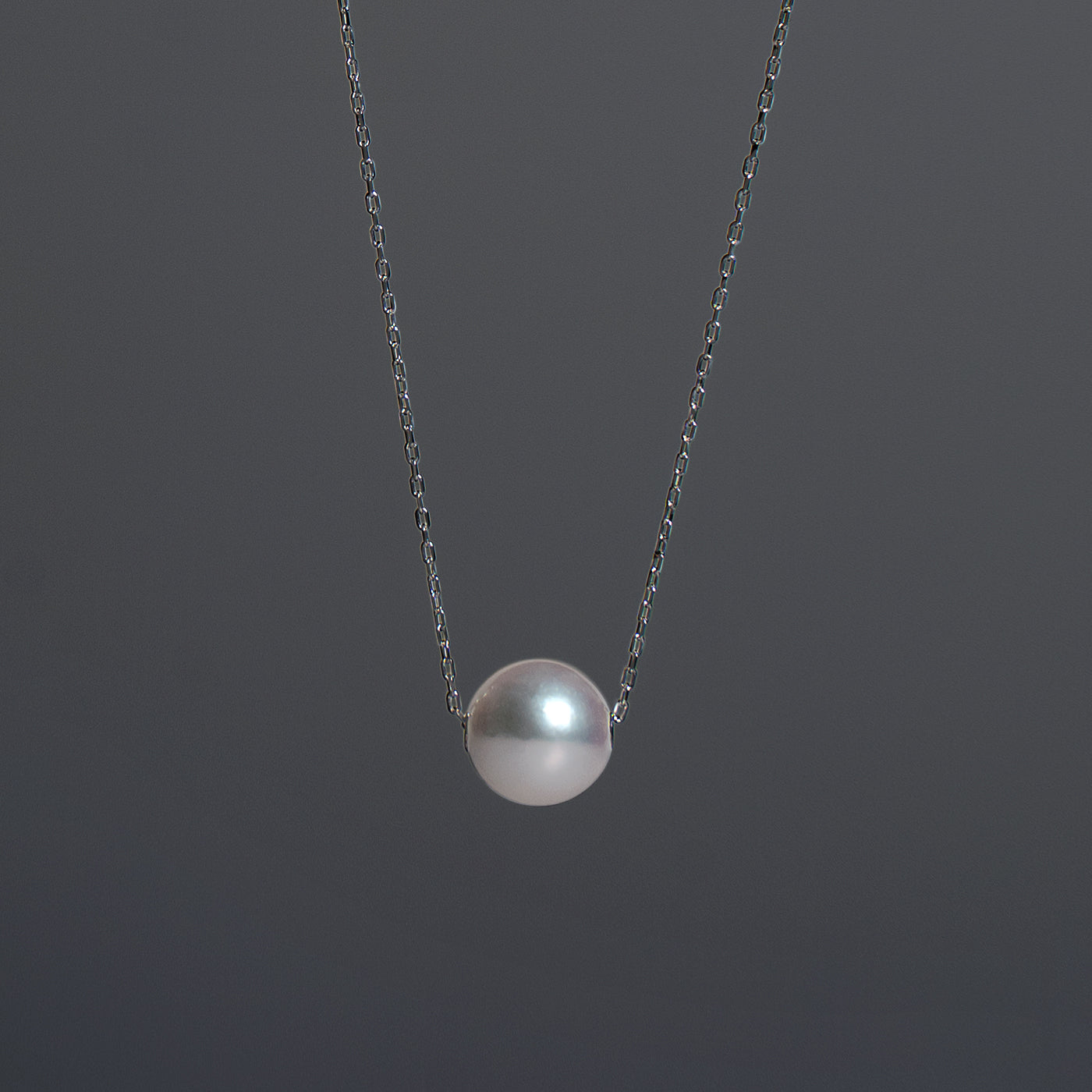 【ESSENTIALS】 7.0-7.5mm Single Akoya Pearl Necklace / PT