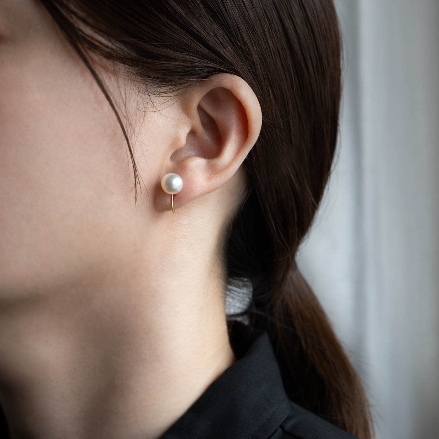 【ESSENTIALS】8.0-8.5mm Akoya Pearl Studs / Earrings / GN