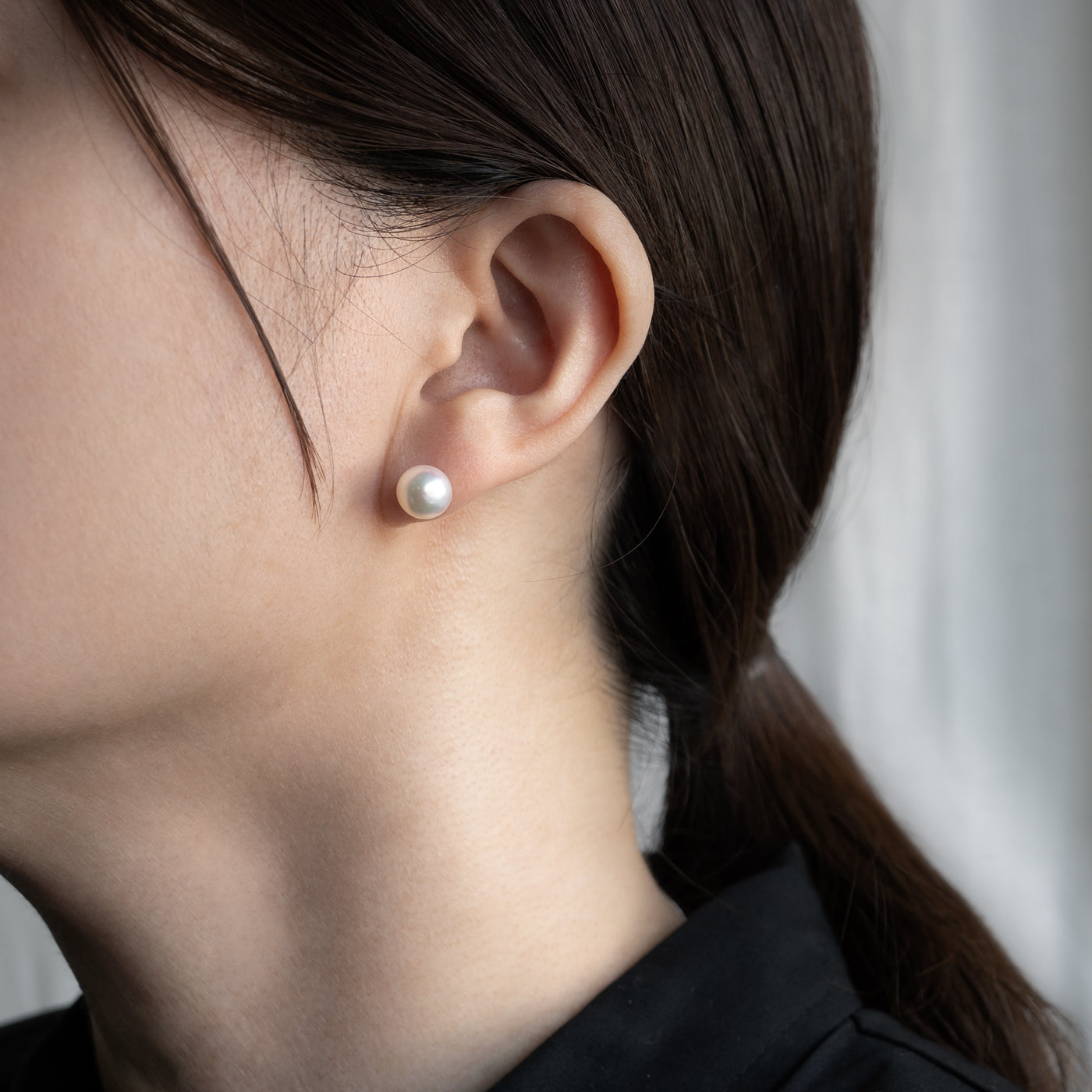 【ESSENTIALS】8.0-8.5mm Akoya Pearl Studs / Earrings / GN