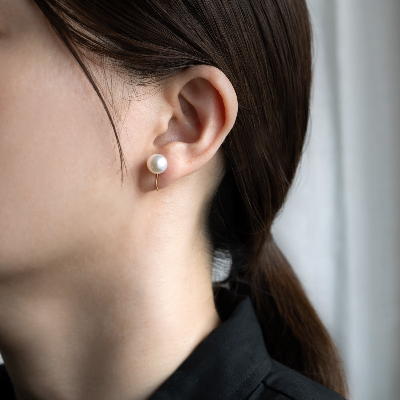 【ESSENTIALS】8.5-9.0mm Akoya Pearl Studs / Earrings / GN