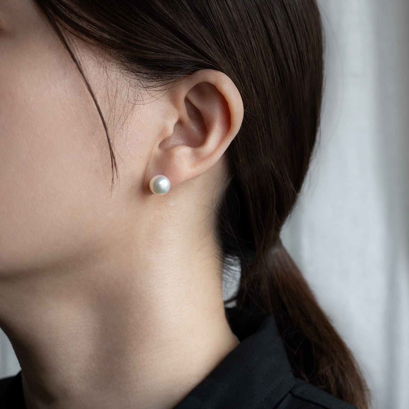 【ESSENTIALS】8.5-9.0mm Akoya Pearl Studs / Earrings / GN