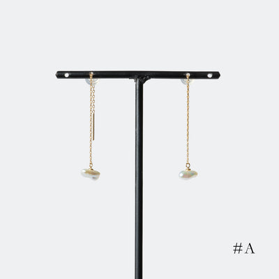 Main_earring アコヤ ケシ パール 真珠 ピアス ミニマル シンプル sCenes