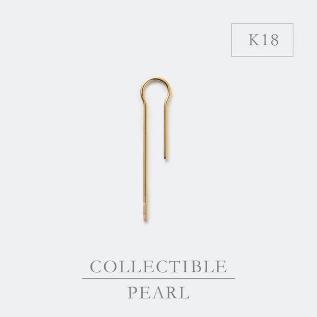 【BASE PARTS】K18YG Arc Hook Pierced Earring