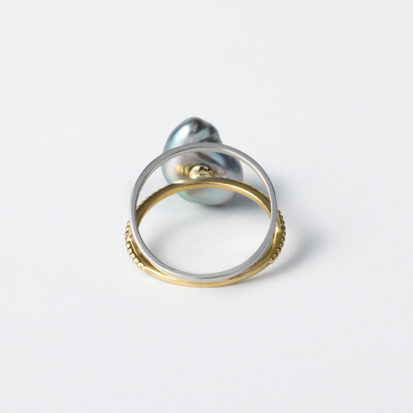 Mill & Flat Fusion Ring - Tahiti Keshi