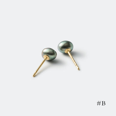 Keshi Studs - 4mm Tahitian Keshi