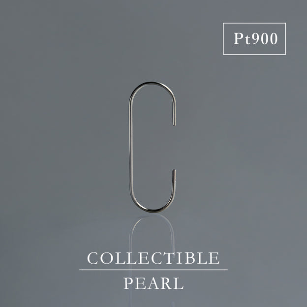 【BASE PARTS】Pt900 C-Line Hook Pierced Earring