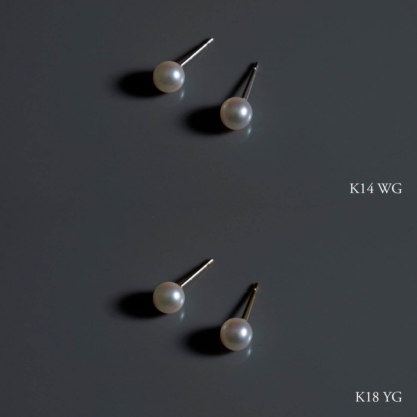 【ESSENTIALS】5.5-6.0mm Akoya Pearl Studs / Earrings  / GN