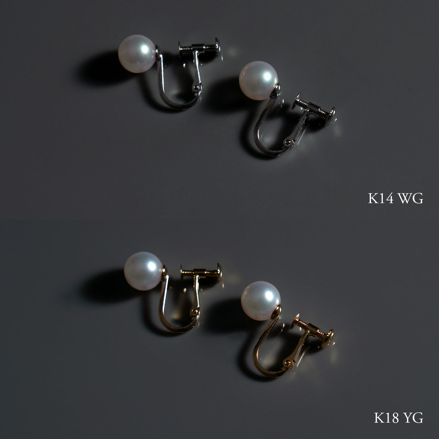 【ESSENTIALS】6.5-7.0mm Akoya Pearl Studs / Earrings / GN