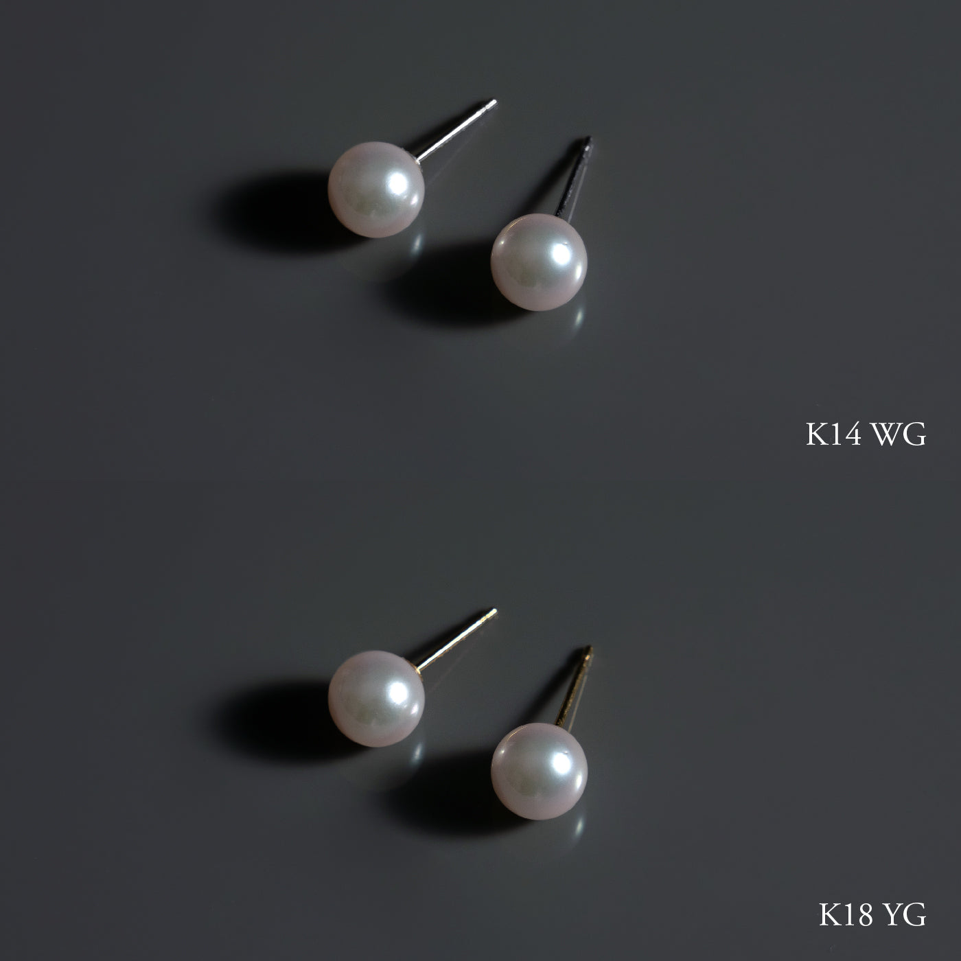 【ESSENTIALS】7.0-7.5mm Akoya Pearl Studs / Earrings / GN