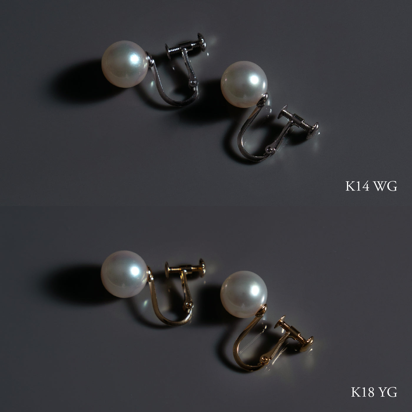 【ESSENTIALS】8.0-8.5mm Akoya Pearl Studs / Earrings / GN