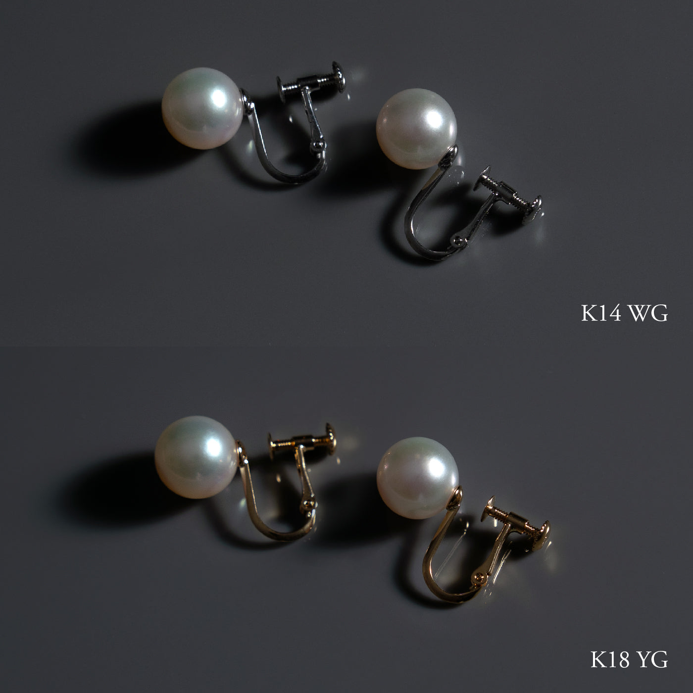 【ESSENTIALS】8.5-9.0mm Akoya Pearl Studs / Earrings / GN