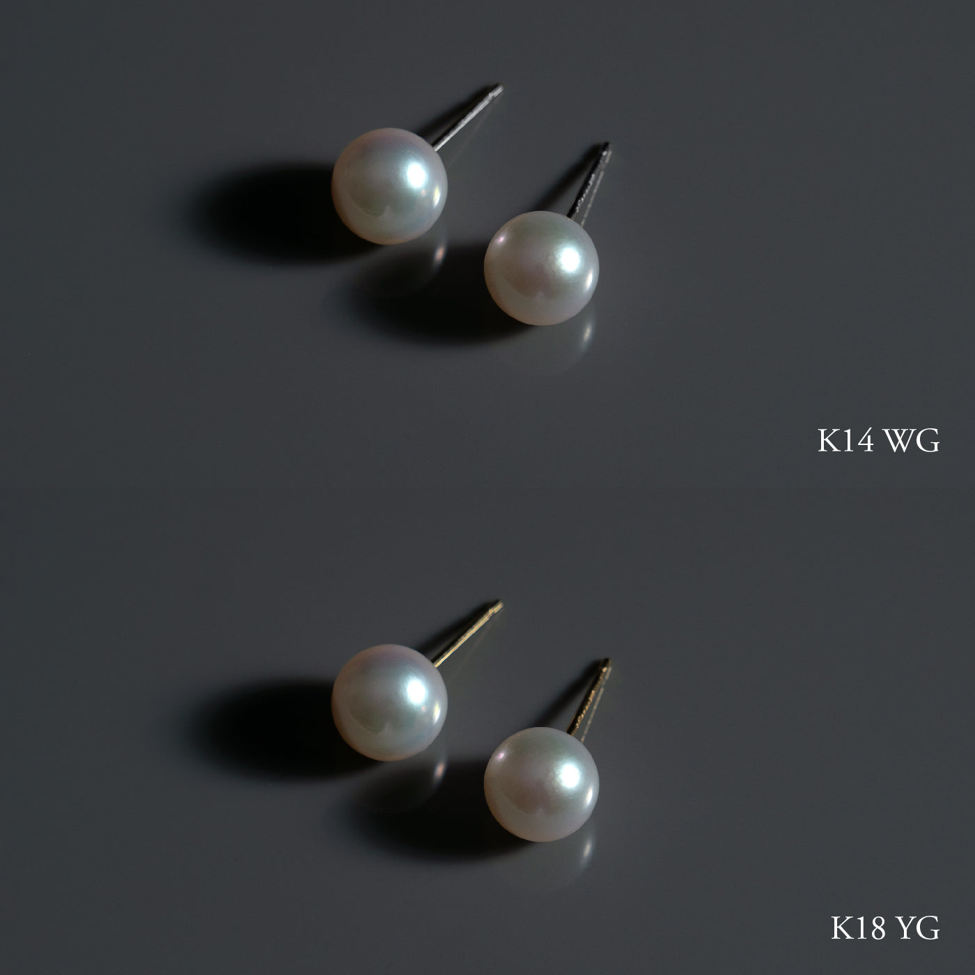 【ESSENTIALS】8.5-9.0mm Akoya Pearl Studs / Earrings / GN