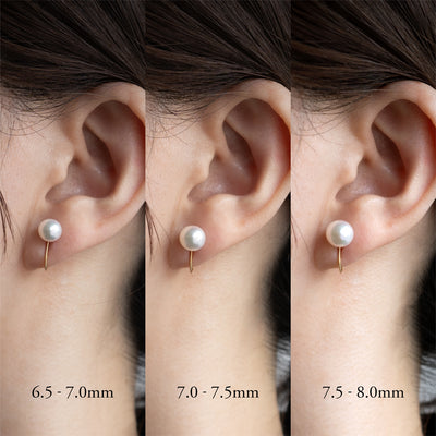 GN-Earrings_Size_6_5-7_5mm アコヤ パール 真珠 イヤリング ミニマル シンプル sCenes