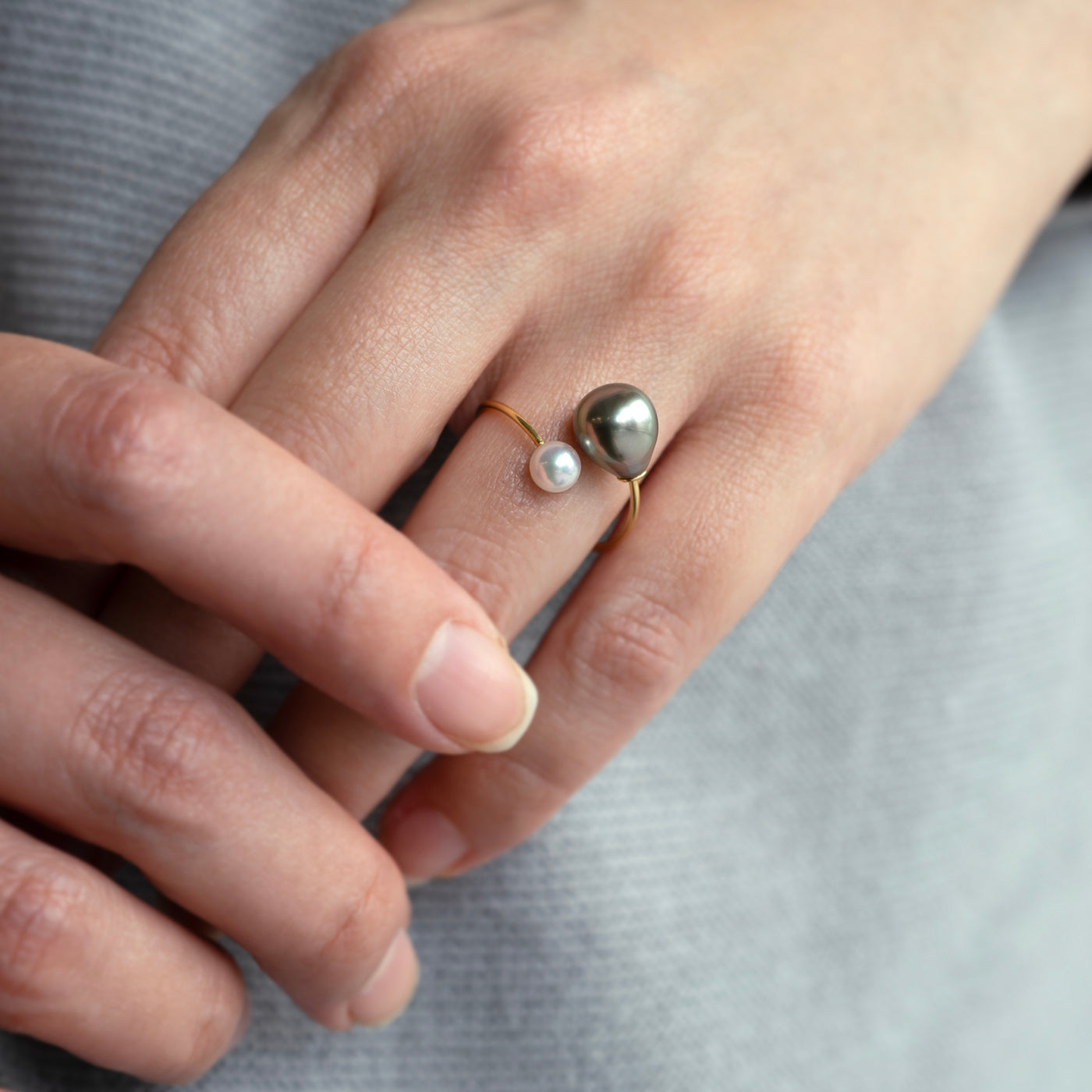 【BASE PARTS】K10YG Open Ring