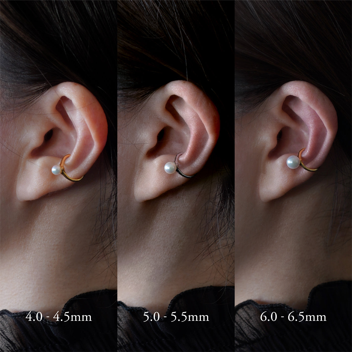 【ESSENTIALS】4.0-4.5mm Akoya Pearl  Ear Cuff / GN