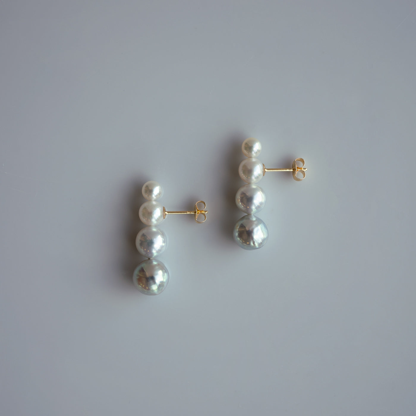 Graduated Pearl Stick Studs